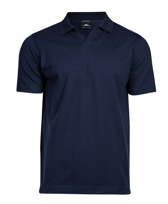 LUXURY STRETCH MEN'S V-NECK POLO SHIRT