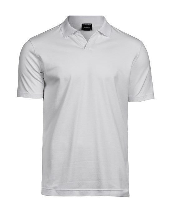 LUXURY STRETCH MEN'S V-NECK POLO SHIRT