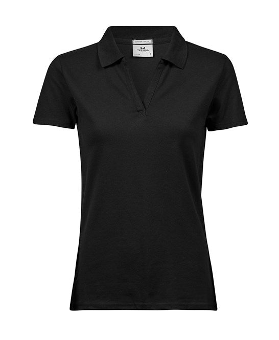 WOMEN’S LUXURY STRETCH V-NECK POLO