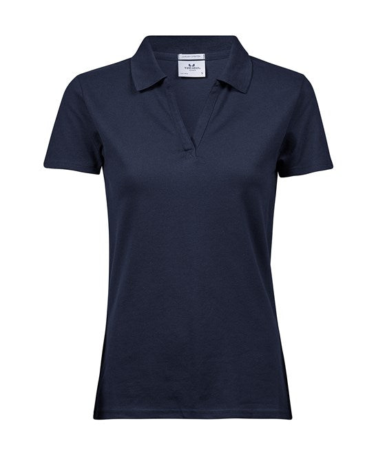 WOMEN’S LUXURY STRETCH V-NECK POLO