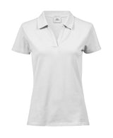 WOMEN’S LUXURY STRETCH V-NECK POLO