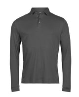 MEN'S PIMA COTTON LONG-SLEEVE POLO SHIRT