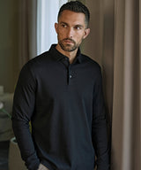 MEN'S PIMA COTTON LONG-SLEEVE POLO SHIRT
