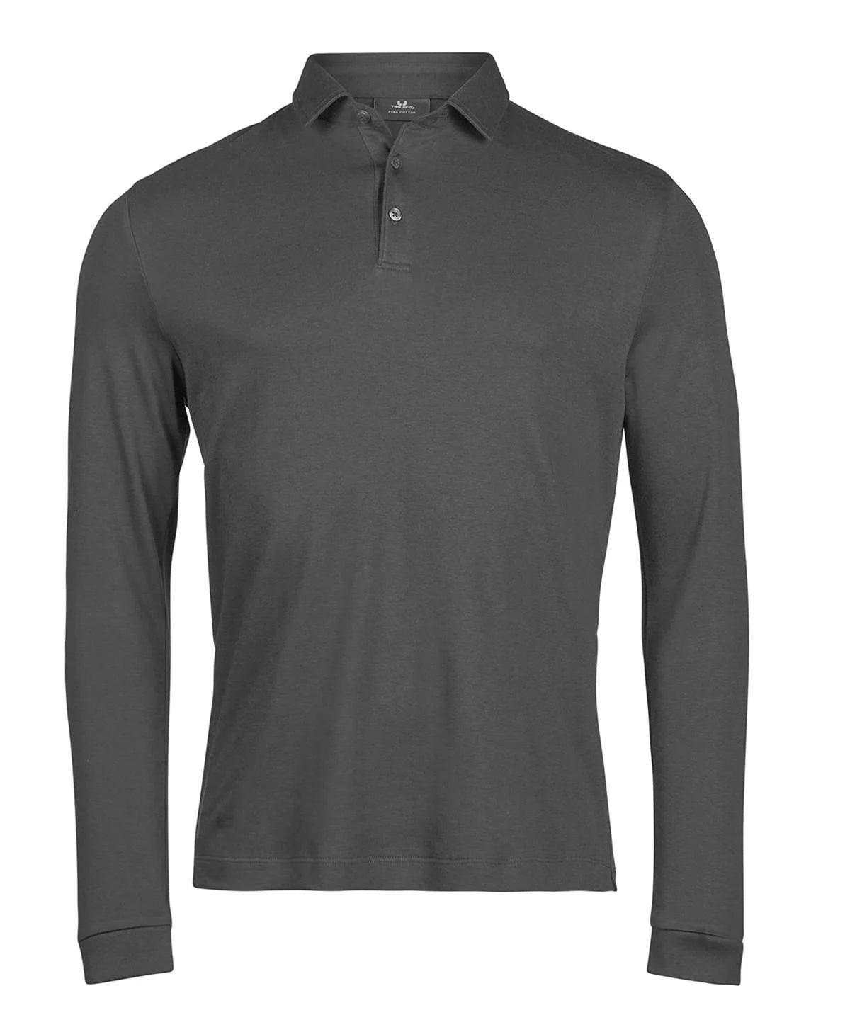 MEN'S PIMA COTTON LONG-SLEEVE POLO SHIRT