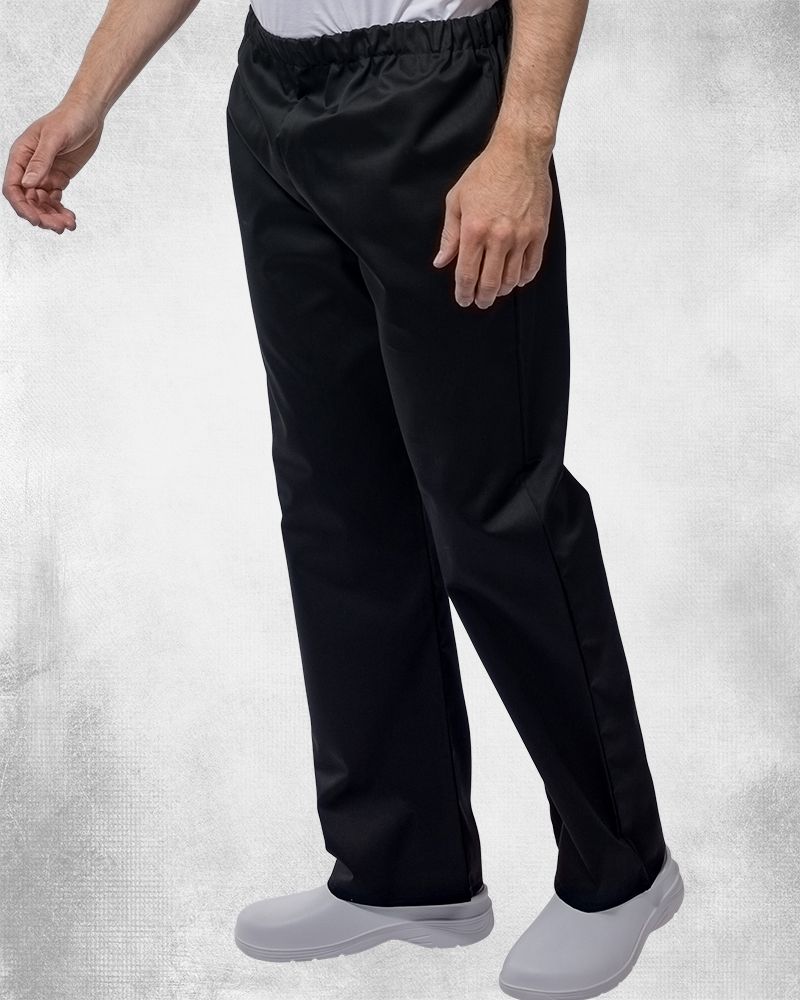 CHEF'S TROUSER WITH ELASTICATED WAIST