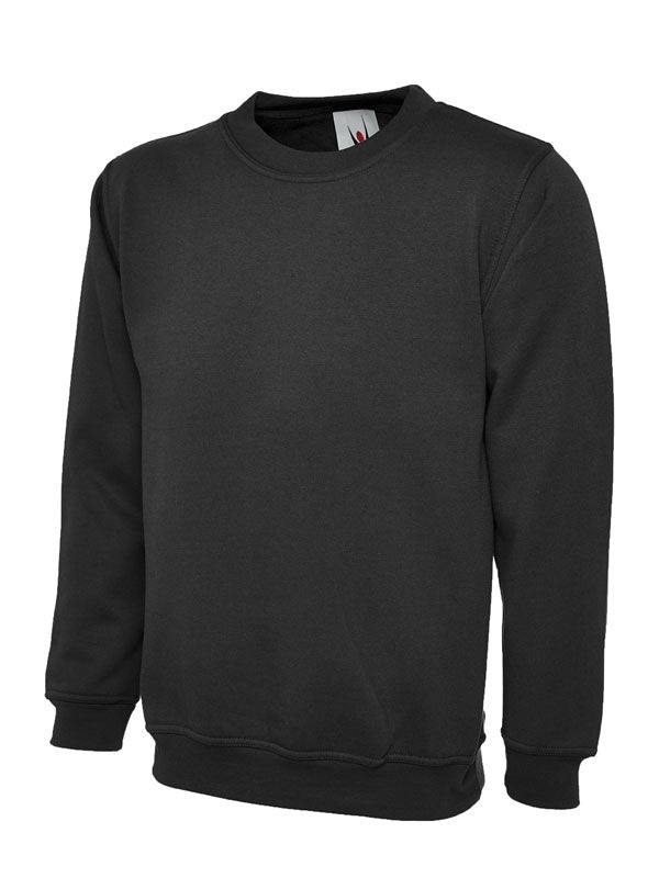 Classic Unisex Sweatshirt With Set In Sleeves