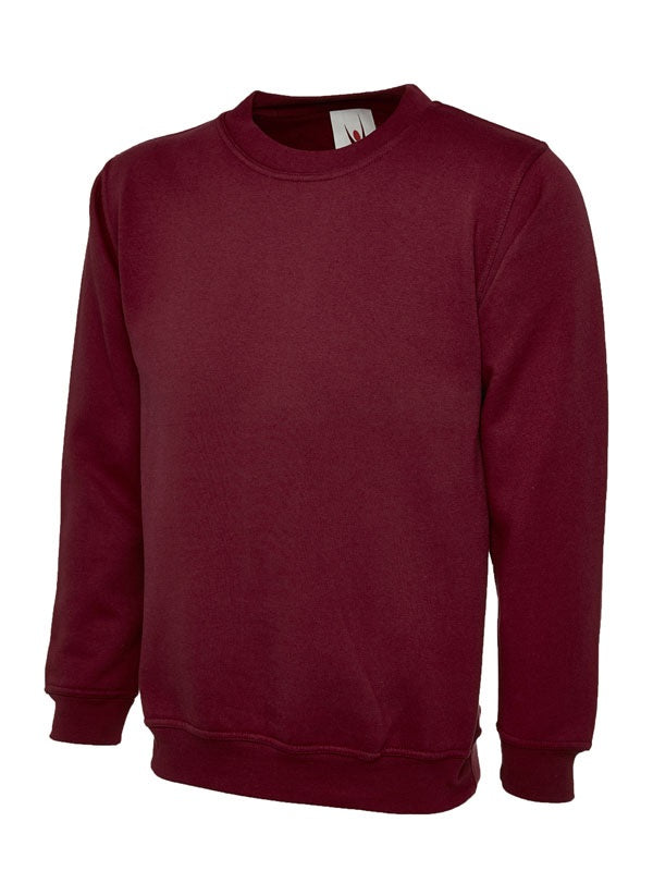 Classic Unisex Sweatshirt With Set In Sleeves