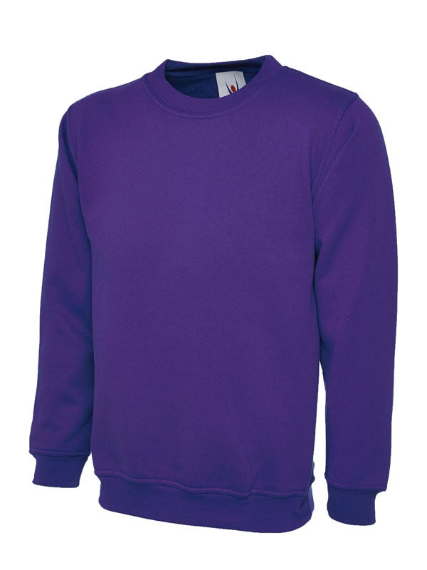 Classic Unisex Sweatshirt With Set In Sleeves