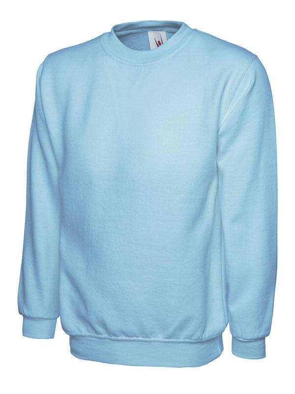 Classic Unisex Sweatshirt With Set In Sleeves