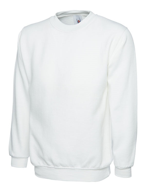 Classic Unisex Sweatshirt With Set In Sleeves