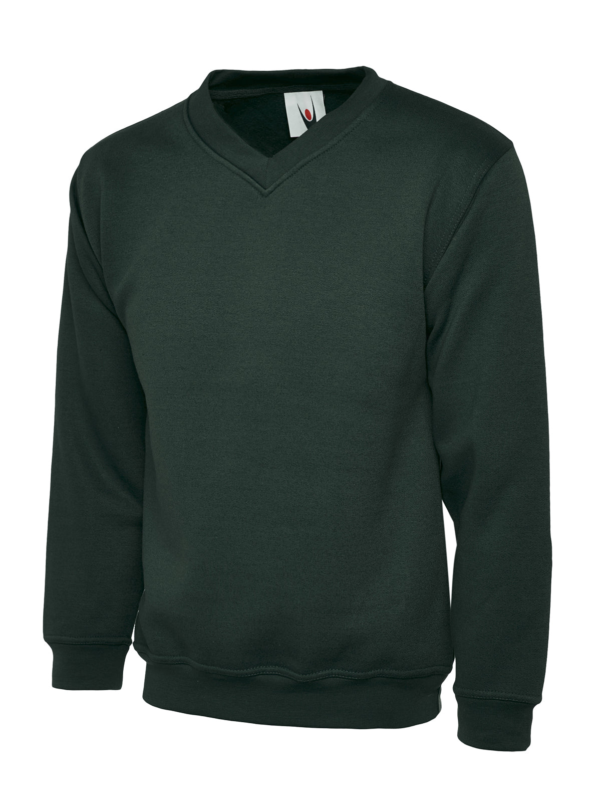 Premium Set In Sleeve V Neck Sweatshirt