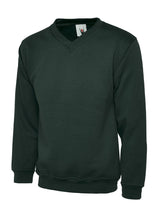 Premium Set In Sleeve V Neck Sweatshirt