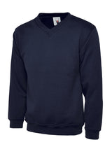 Premium Set In Sleeve V Neck Sweatshirt