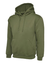 Classic Pullover Hooded Sweatshirt With Front Pouch Pocket