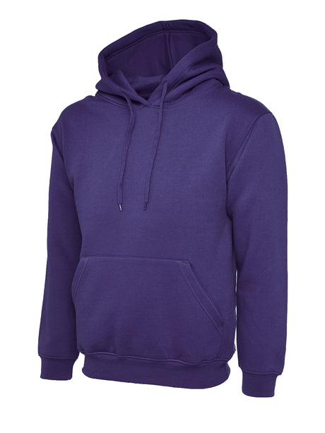 Classic Pullover Hooded Sweatshirt With Front Pouch Pocket