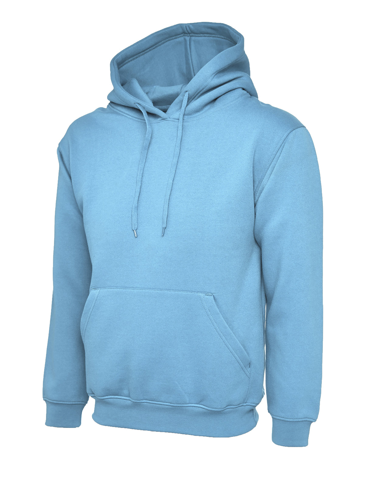 Classic Pullover Hooded Sweatshirt With Front Pouch Pocket