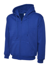 Full Zip Hooded Sweatshirt With Front Pouch Pockets