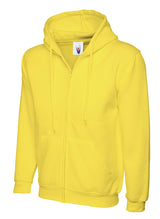 Full Zip Hooded Sweatshirt With Front Pouch Pockets