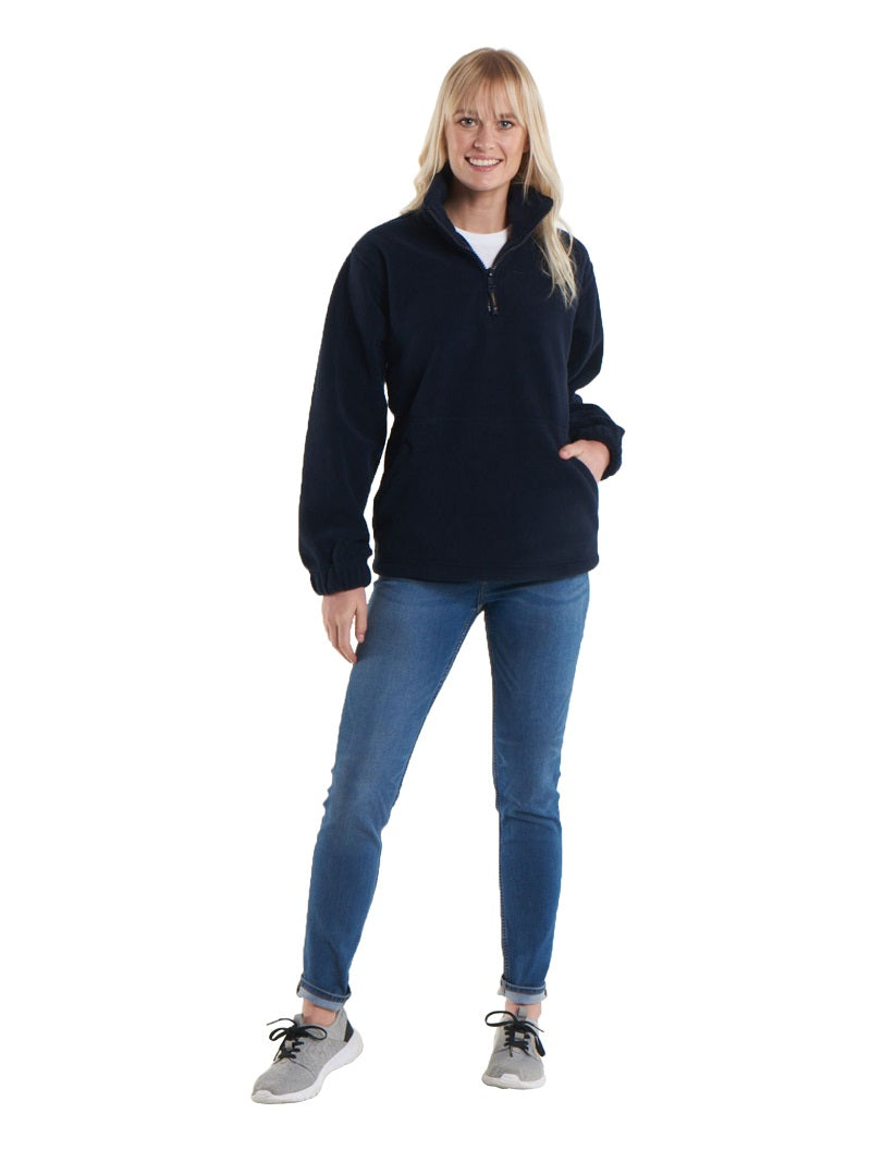 Premium Weight Quarter Zip Micro Fleece Jacket