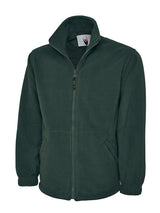Green Unisex Full Zip Micro Fleece Jacket