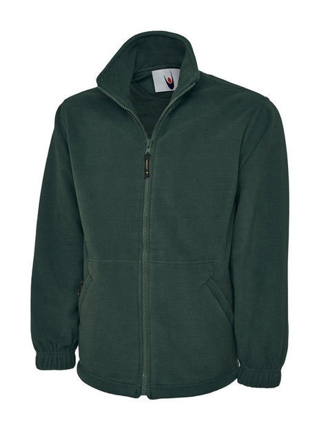 Green Unisex Full Zip Micro Fleece Jacket