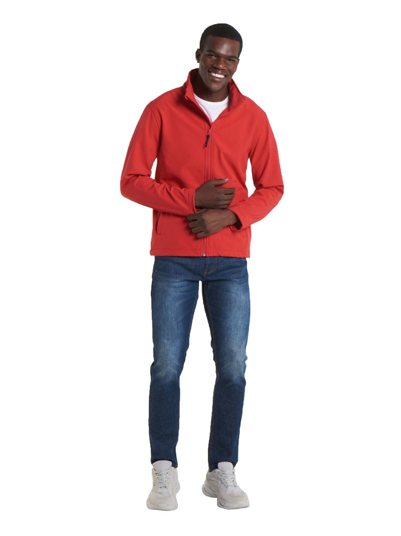 Unisex Zip Front Soft Shell Jacket