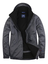 Deep Grey Fleece Lined Waterproof Jacket