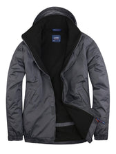 Deep Grey Fleece Lined Waterproof Jacket