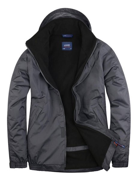 Deep Grey Fleece Lined Waterproof Jacket