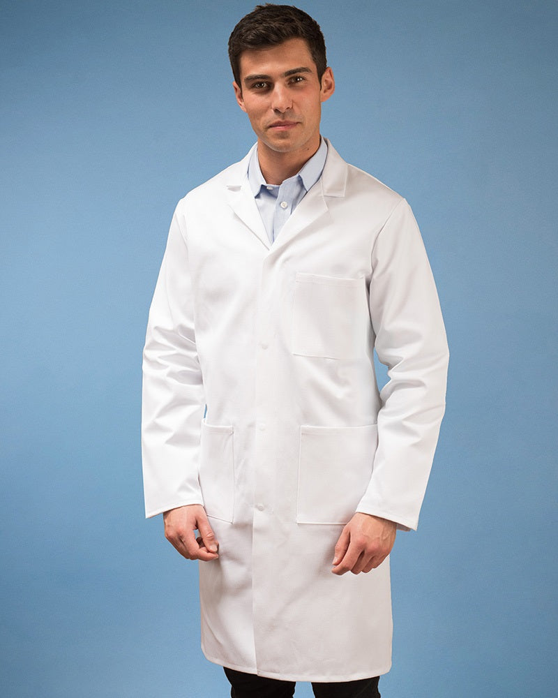 Three Pocket Polyester Cotton Long Sleeve Doctors Coat